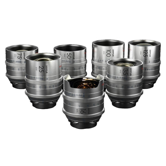 DZOFilm VESPID Retro 7-Lens Kit 16mm, 25mm, 35mm, 50mm, 75mm, 100mm, and 125 mm with Hard Case