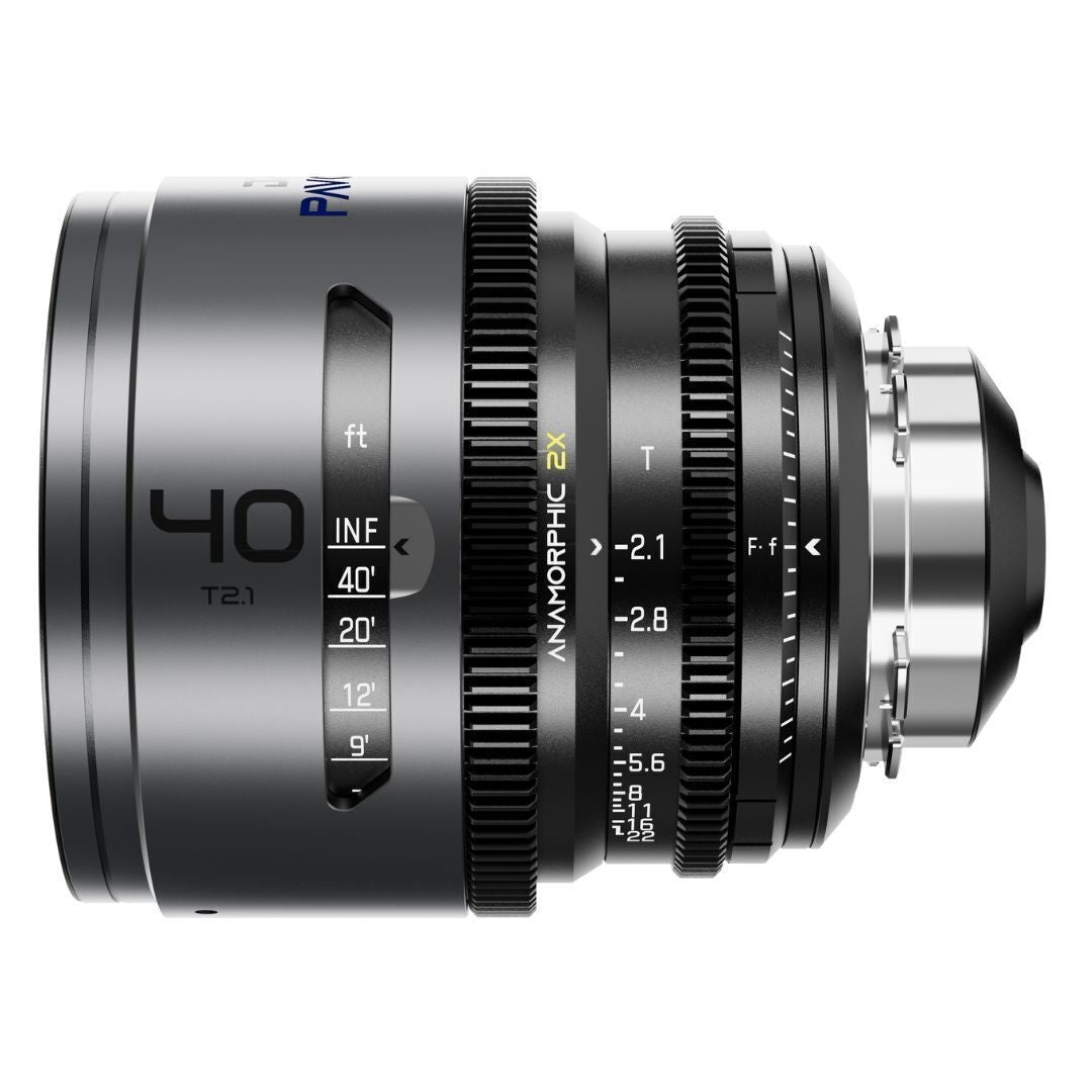 DZOFilm Pavo 2x Anamorphic 6-Lens Set with Blue Coating, PL or EF Mount (Space Gray and Black)