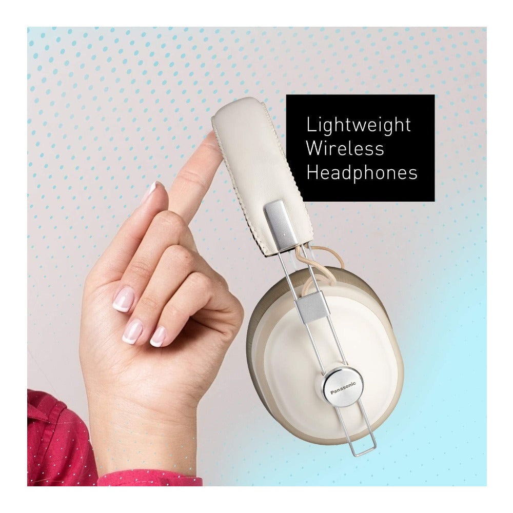 Panasonic RP-HTX90N Noise Canceling Bluetooth Wireless Headphone (Vanilla White)