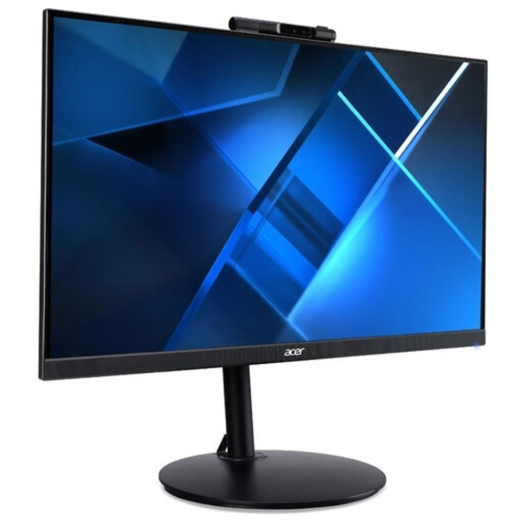 Acer 23.8" FHD Monitor with FHD Webcam, 2W Speakers, HDMI/DP/VGA (Certified Refurbished)