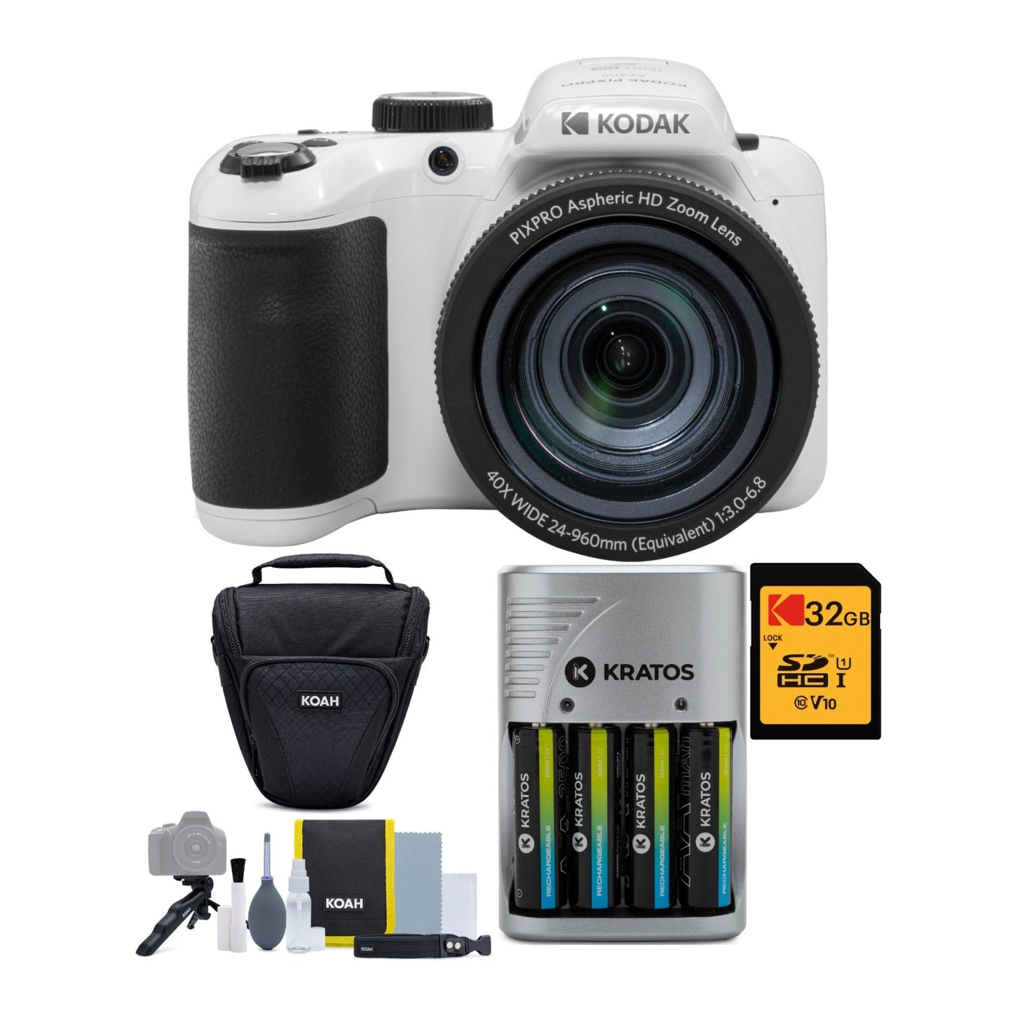 Kodak PIXPRO AZ405 16MP Astro Zoom Digital Camera with 40x Optical Zoom Bundle