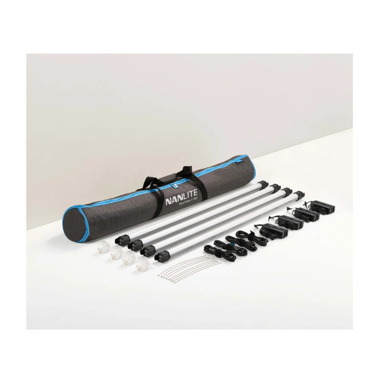 Nanlite PavoTube II 30C 4' LED Tube 4 Light Kit Bundle