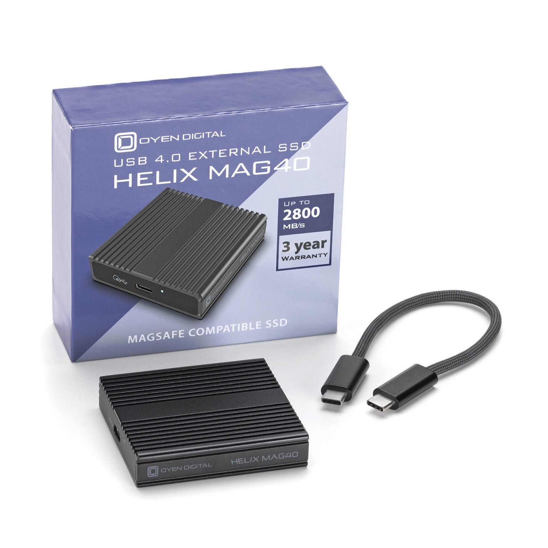 Oyen Digital 4TB Helix Mag40 USB4 External Portable SSD