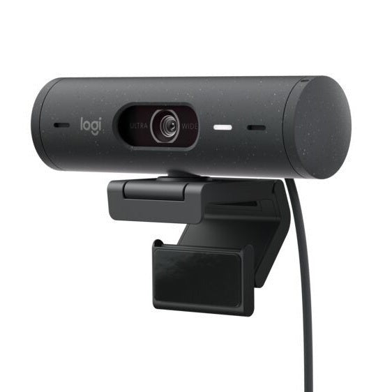 Logitech Brio 500 Full HD 1080p Webcam Bundle with 4-Port 3.0 USB Hub (Graphite)