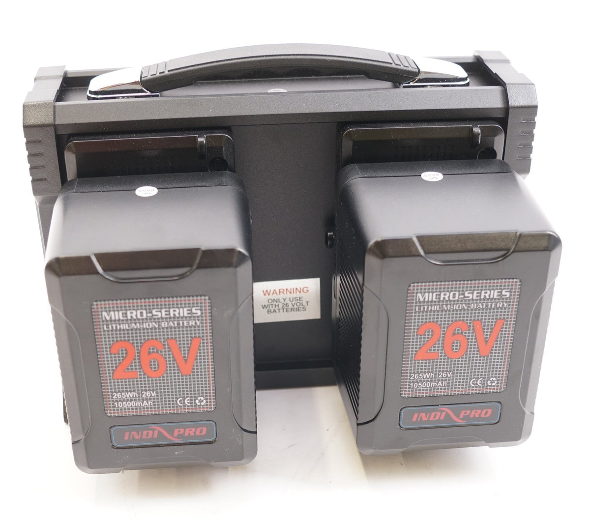 IndiPRO Tools Micro-Series 26V 265Wh Battery and Quad Charger Kit (V-Mount) (Used)
