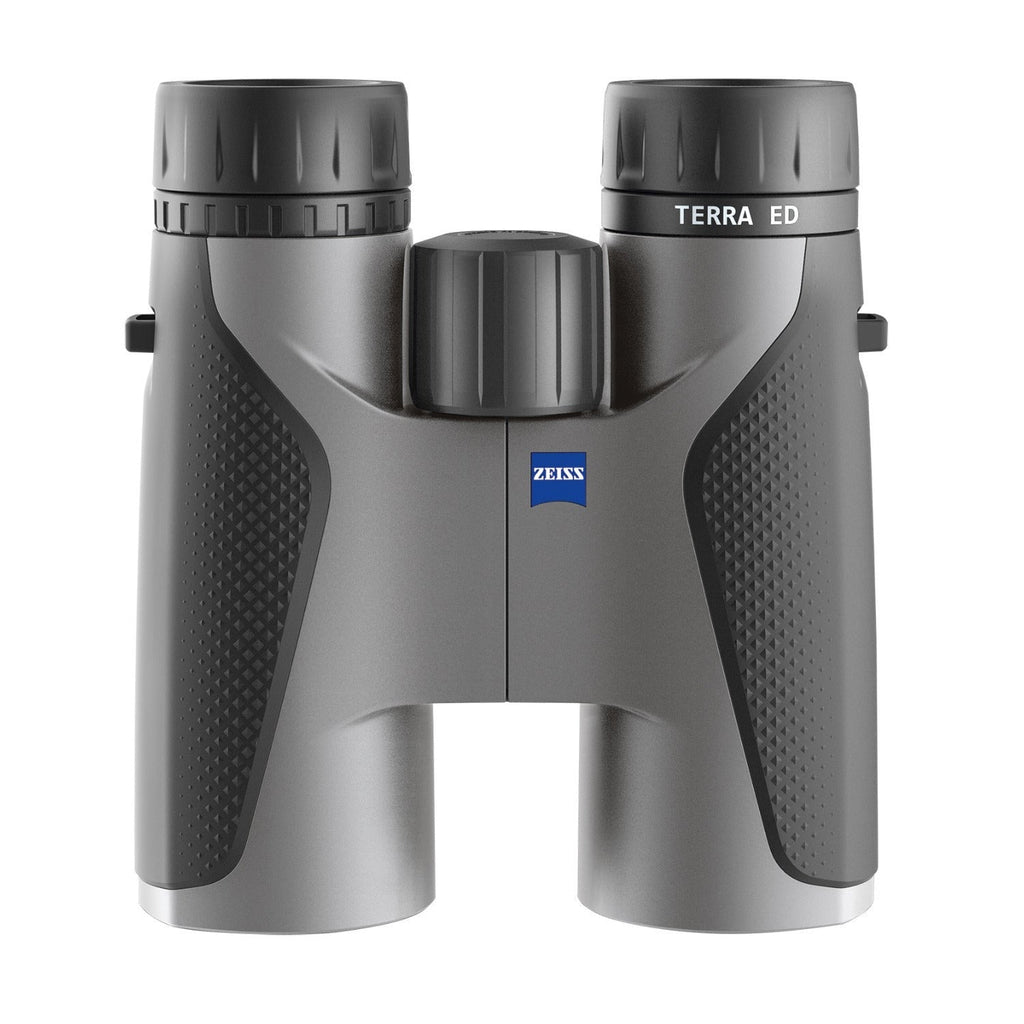 Zeiss Terra ED 10x42 Binoculars (Gray) Bundle with Lens Care Kit