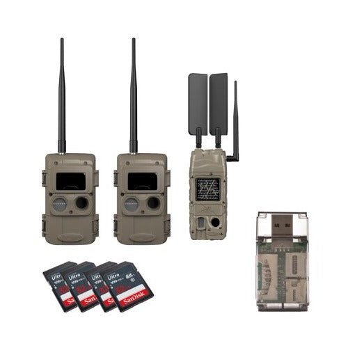 Cuddeback CuddeLink Wireless, 3rd Gen (2-pack) with Verizon Starter Kit, 32GB SD and Card Reader