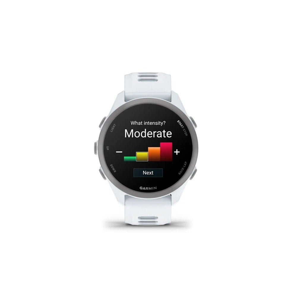 Garmin Forerunner 170 Music GPS Running Smartwatch (Whitestone/Cloud Blue)