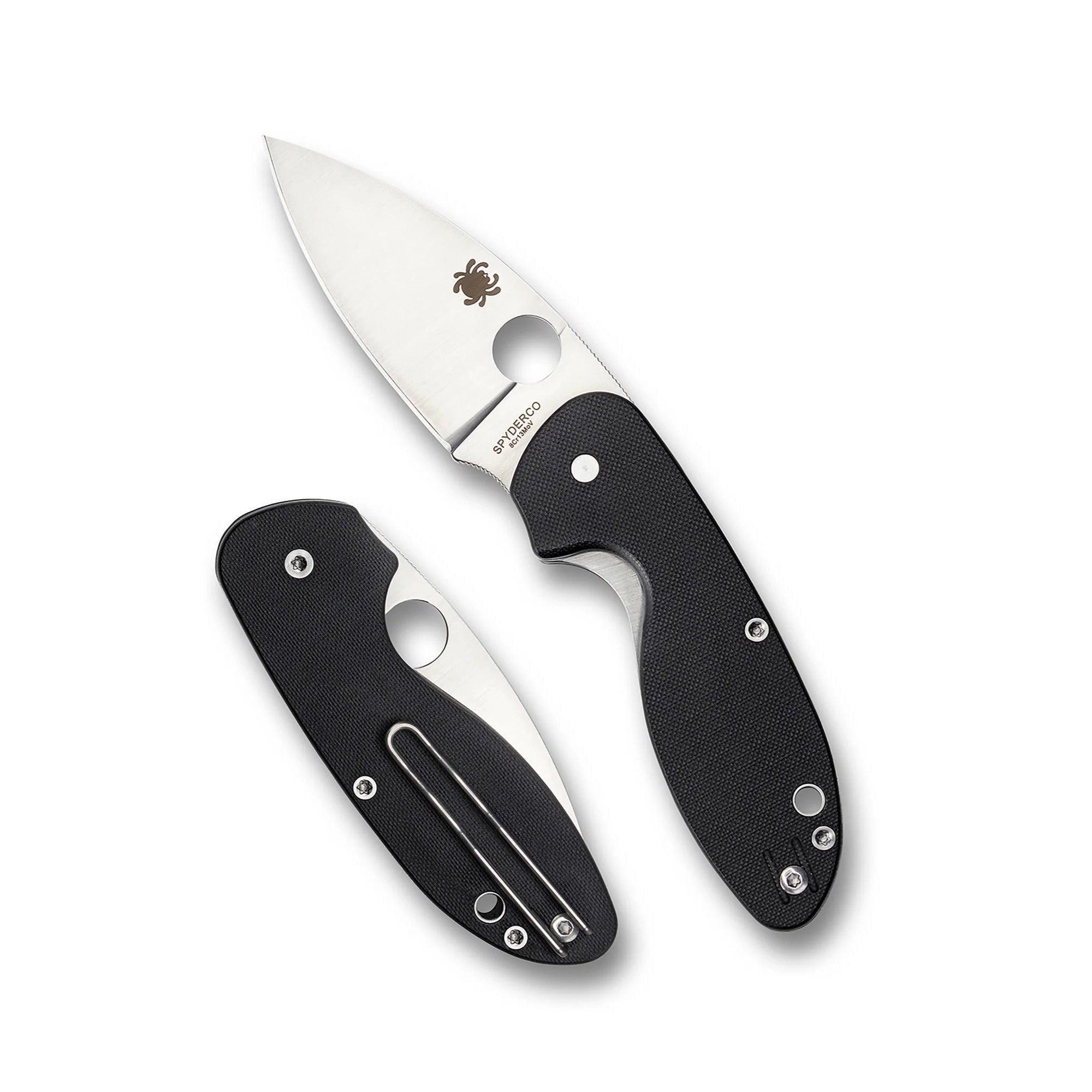 Spyderco Efficient Folding Knife - 8Cr13MoV Blade with G-10 Handle and LinerLock