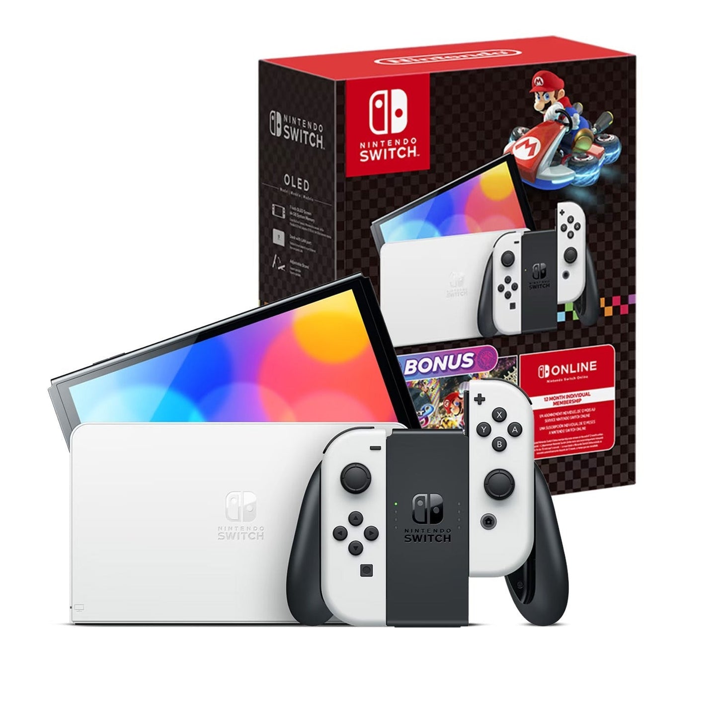 Nintendo Switch | OLED Model | Mario Kart 8 Deluxe Bundle
