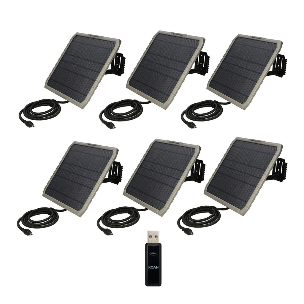 Stealth Cam FieldMAX EX 10-Inch Solar Panel (10-Pack) Bundle with Card Reader