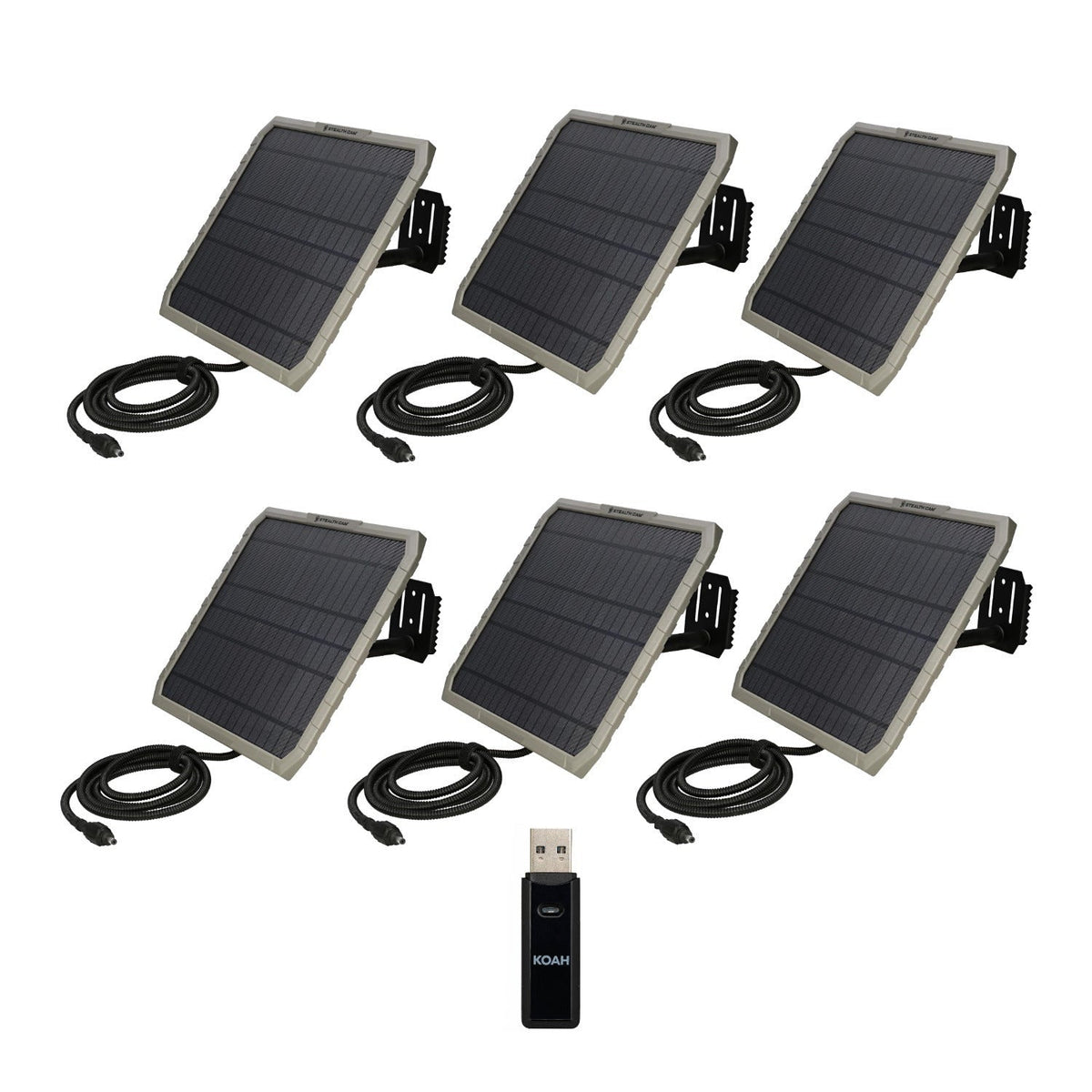 Stealth Cam FieldMAX EX 10-Inch Solar Panel (10-Pack) Bundle with Card Reader