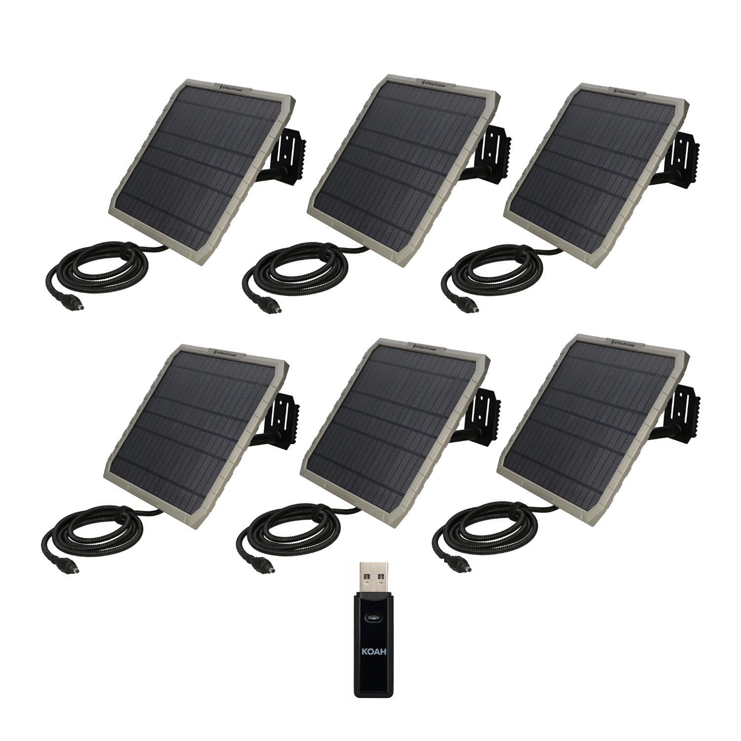 Stealth Cam FieldMAX EX 10-Inch Solar Panel (10-Pack) Bundle with Card Reader