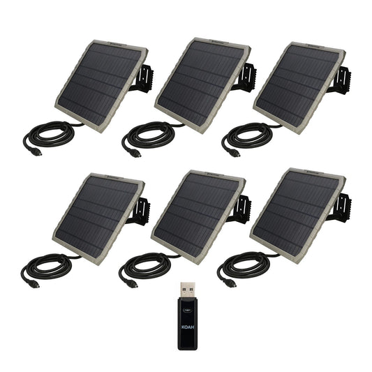 Stealth Cam FieldMAX EX 10-Inch Solar Panel (10-Pack) Bundle with Card Reader