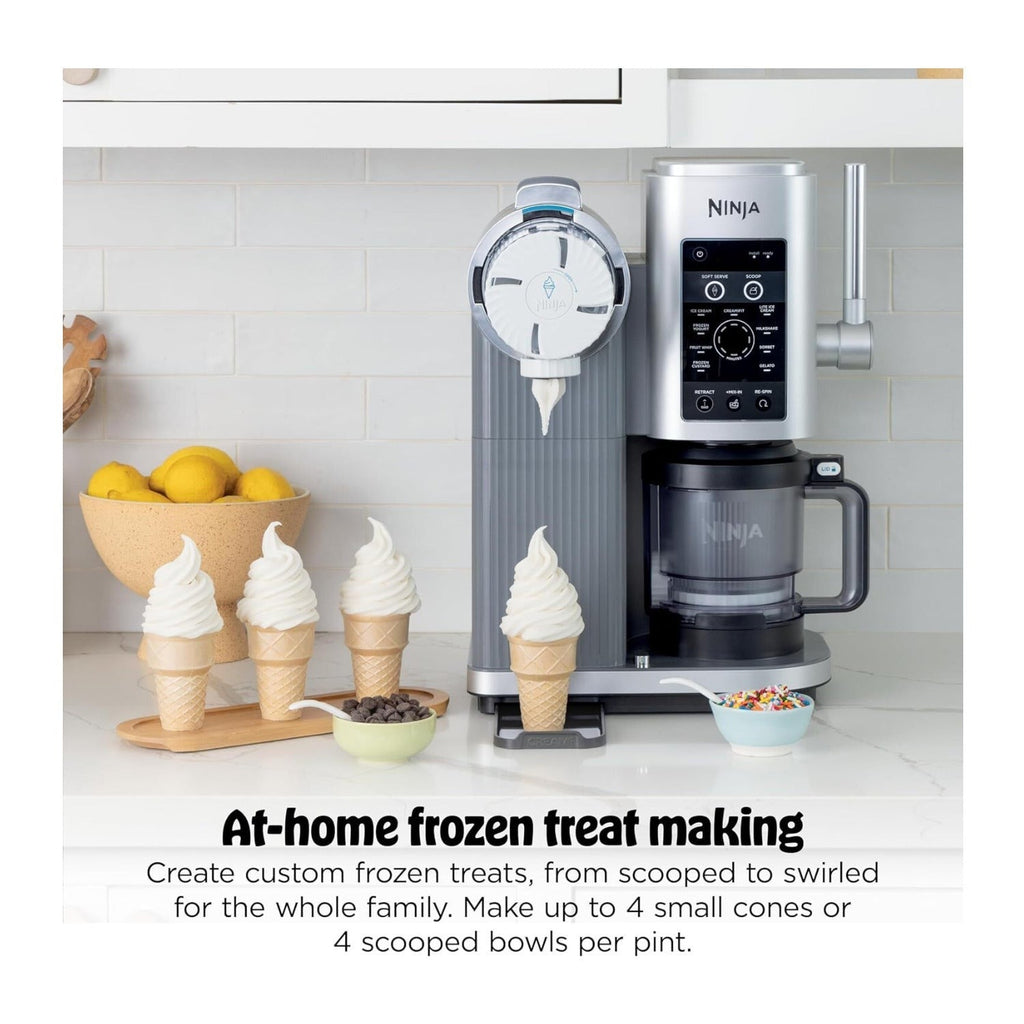 Ninja CREAMi NC701 13-in-1 Scoop and Swirl Ice Cream Maker (Silver)