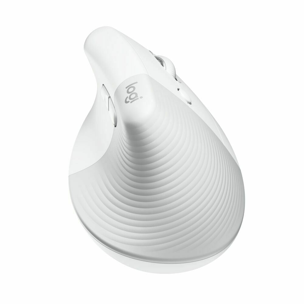 Logitech Lift Vertical Wireless Ergonomic Mouse (Pale Gray) and 4-Port USB 3.0