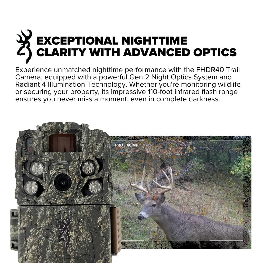 Browning Strike Force FHDR Trail Camera - 40MP Hunting Camera (10-Pack) Bundle