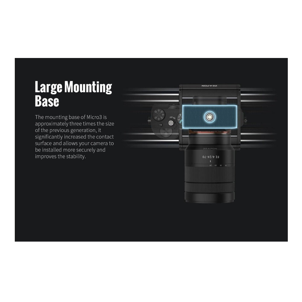 Zeapon Micro3 E1000 Double Distance Slider with Motor and PONS Pan Kit (24.4in)