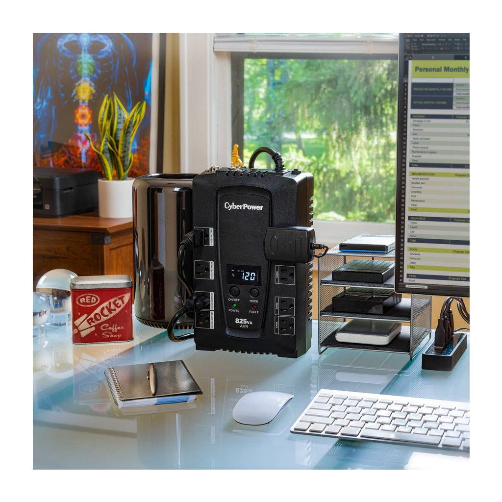 CyberPower CP825AVRLCD 825VA/450W Intelligent LCD UPS System