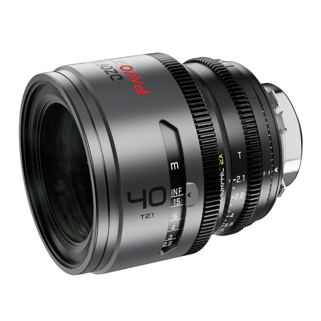 DZOFilm PAVO 40mm Anamorphic 2x T2.1 Neutral Coating PL or EF Mount Lens (Space Gray and Black)
