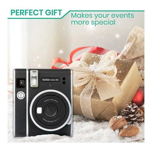 Fujifilm Instax Mini 40 Instant Film Camera with Twin Film Pack (20 Exposures)