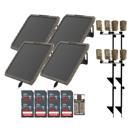 Stealth Cam FieldMax External EX 3000 mAh Solar Battery Pack with Solar Panel (4-Pack) Bundle