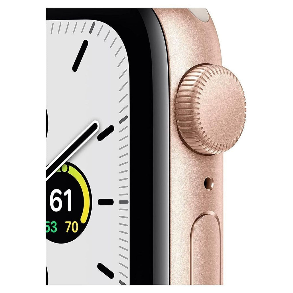 Apple Watch SE | GPS | 40mm | Gold Aluminum Case| Starlight Sport Band | Renewed Premium