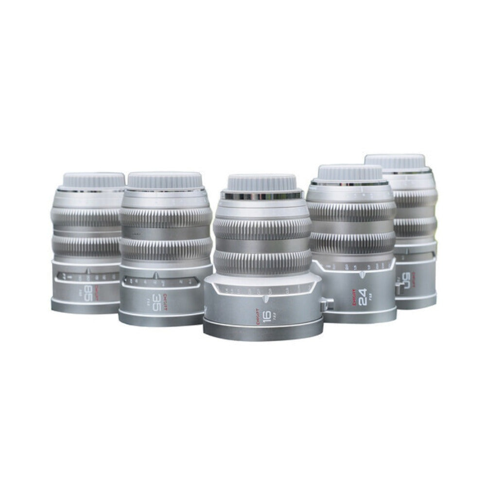 CHIOPT AURA Full-Frame Cinema 5-Lens Kit 16/24/35/50/85mm with Case (Sony E)