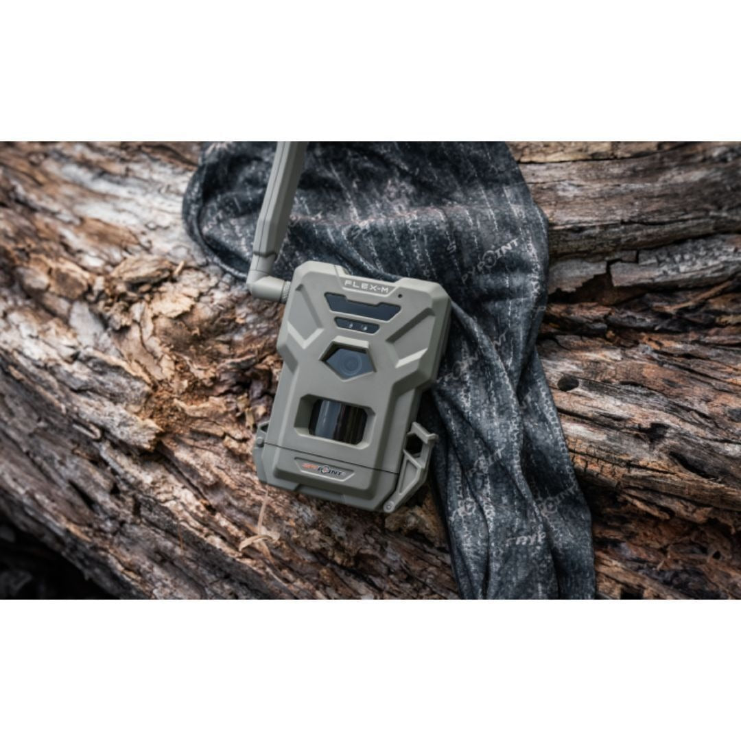 Spypoint FLEX-M Trail Camera Bundle with SPLB Solar Panel and Accessories