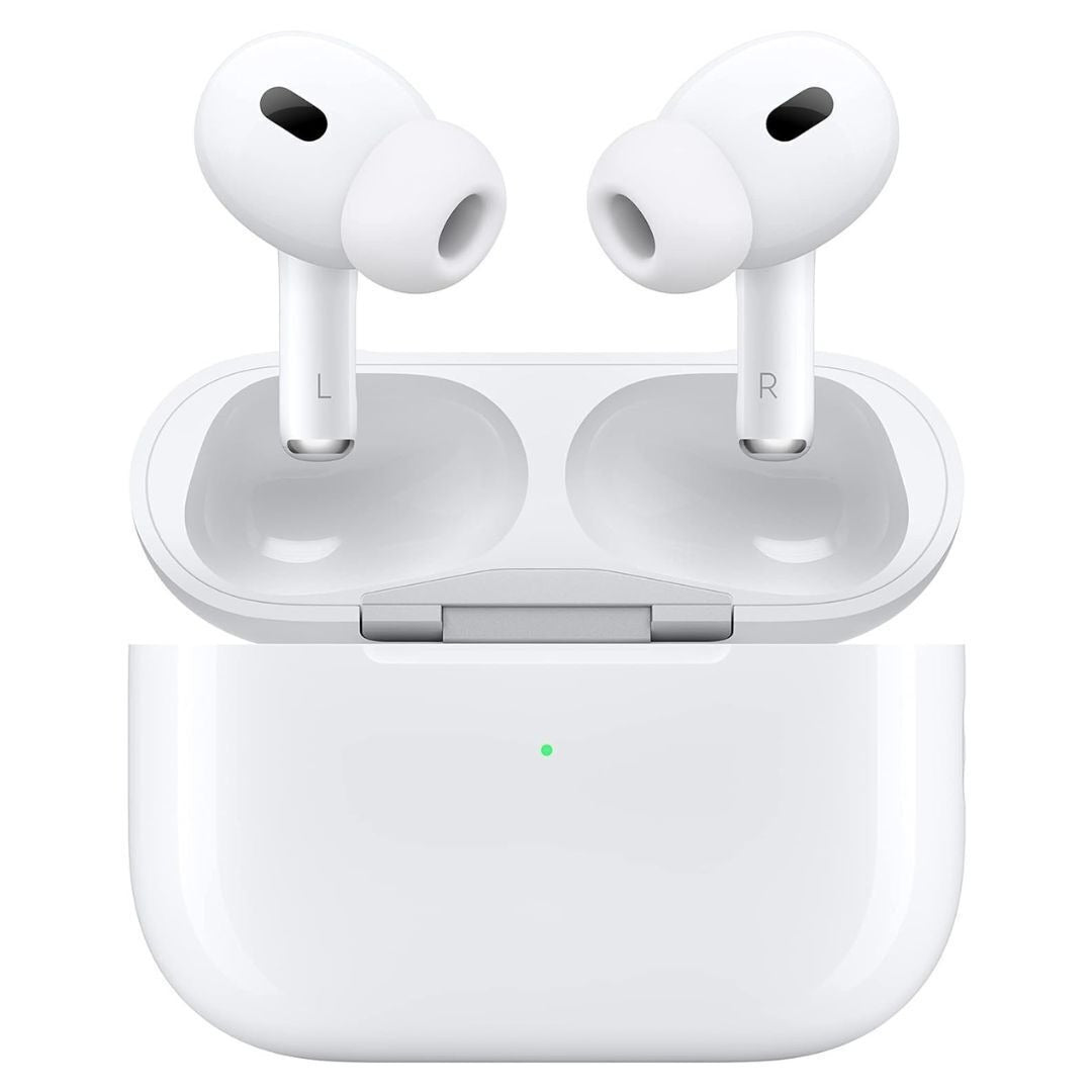 Apple AirPods Pro (2nd Generation) Wireless Ear Buds with USB-C Charging and Adaptive Audio (White)