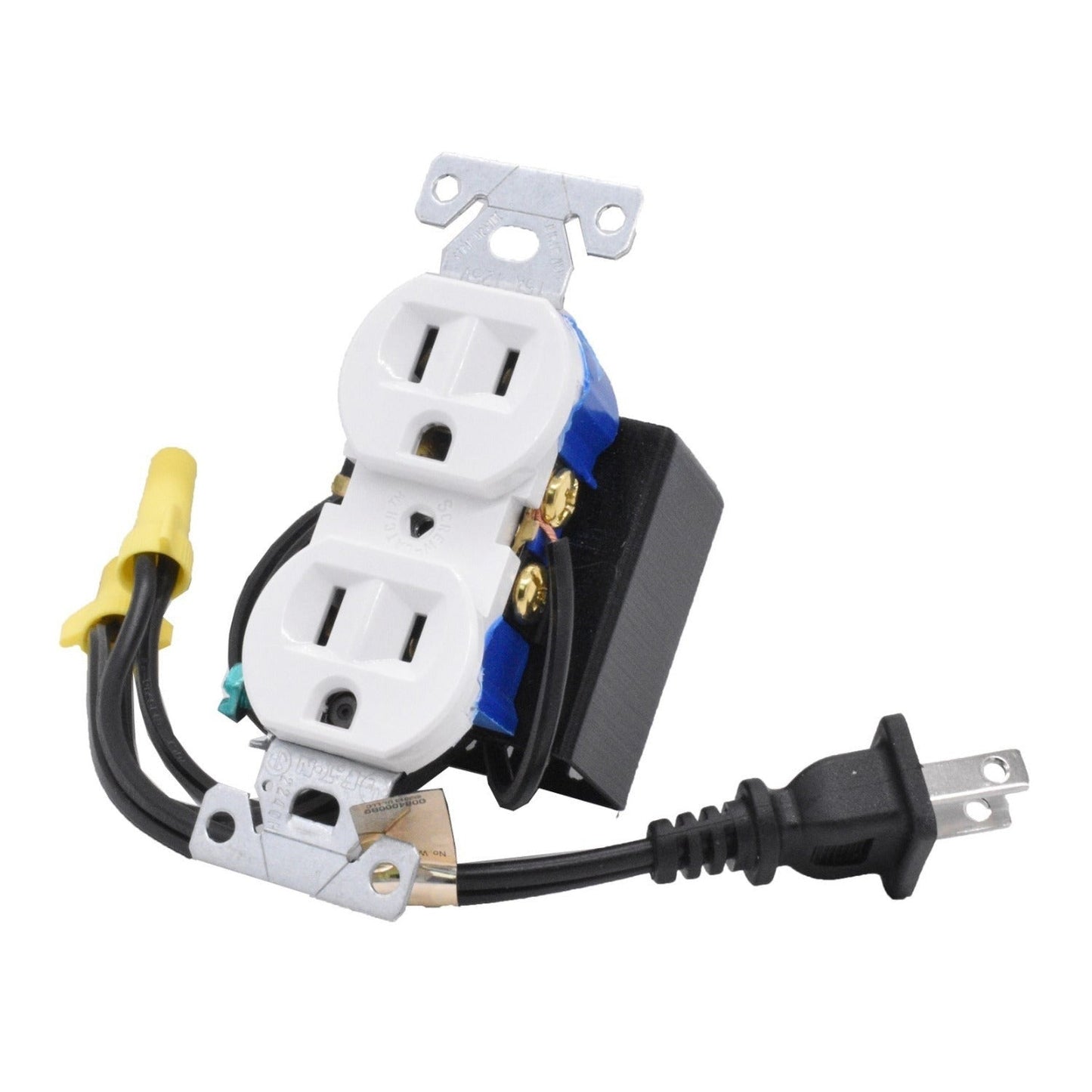 Mini Gadgets Bush Baby Hardwired Wall Receptacle Wi-Fi Hidden Camera (White)