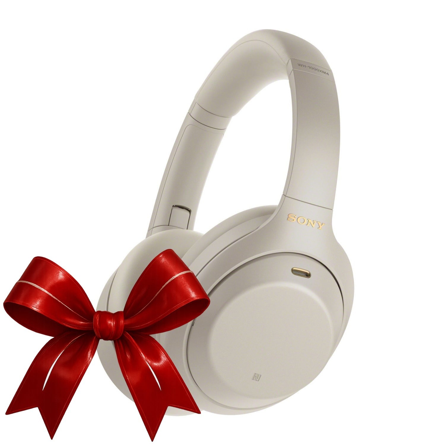Sony WH-1000XM4 Wireless Noise Canceling Over-Ear Headphones (Silver) (Used)