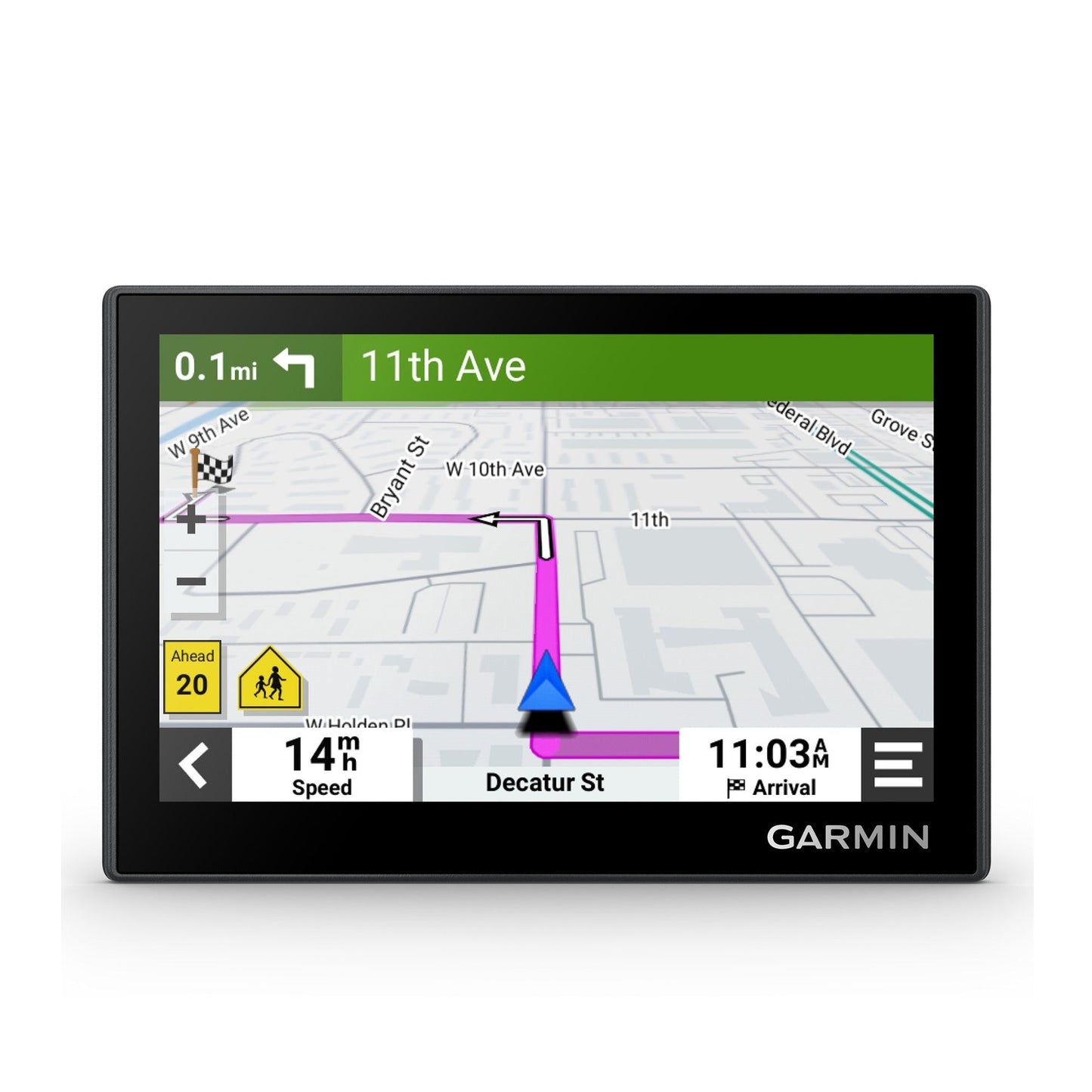 Garmin Drive 53 & Traffic GPS Navigator With Kratos Power 36W 2-Port Car Charger Bundle