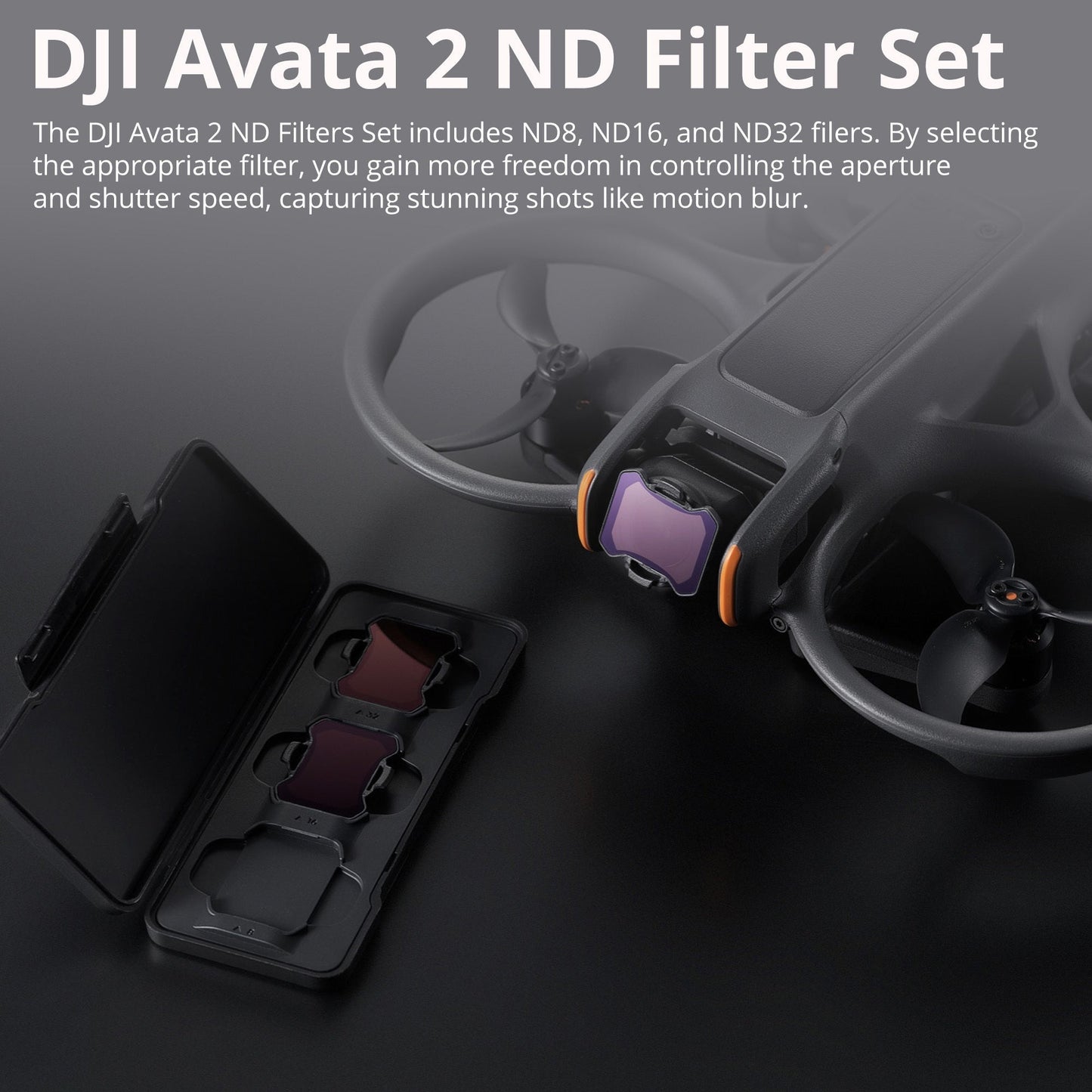 DJI FPV Remote Controller 3 with DJI Avata 2 ND Filters Set (ND8/16/32) Bundle