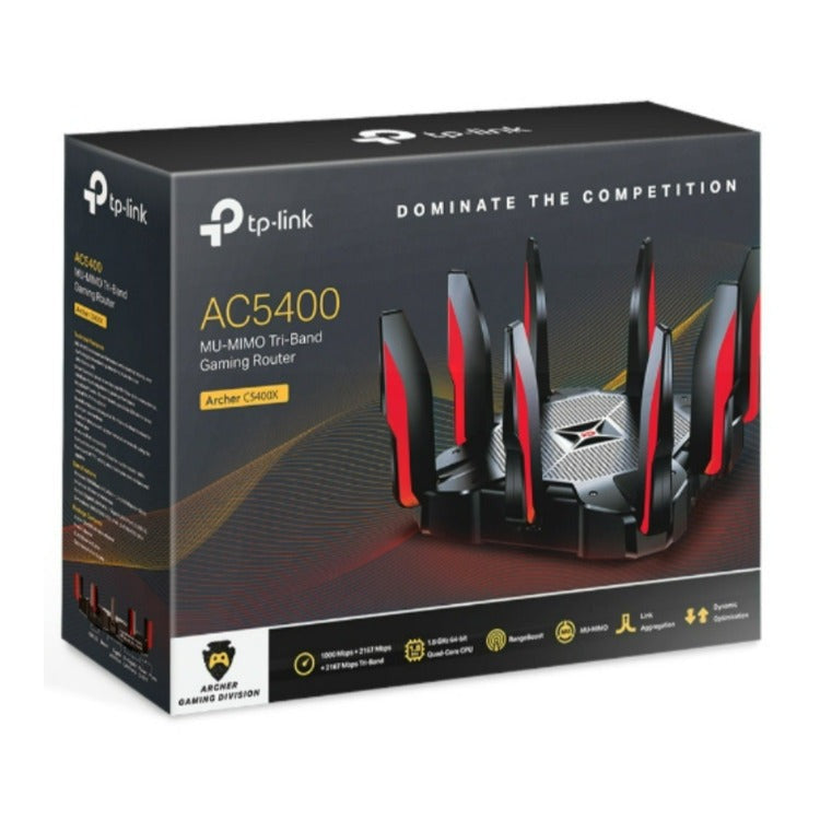 TP-Link Archer C5400X Tri-Band Gigabit Gaming Router, MU-MIMO (Certified Refurbished)