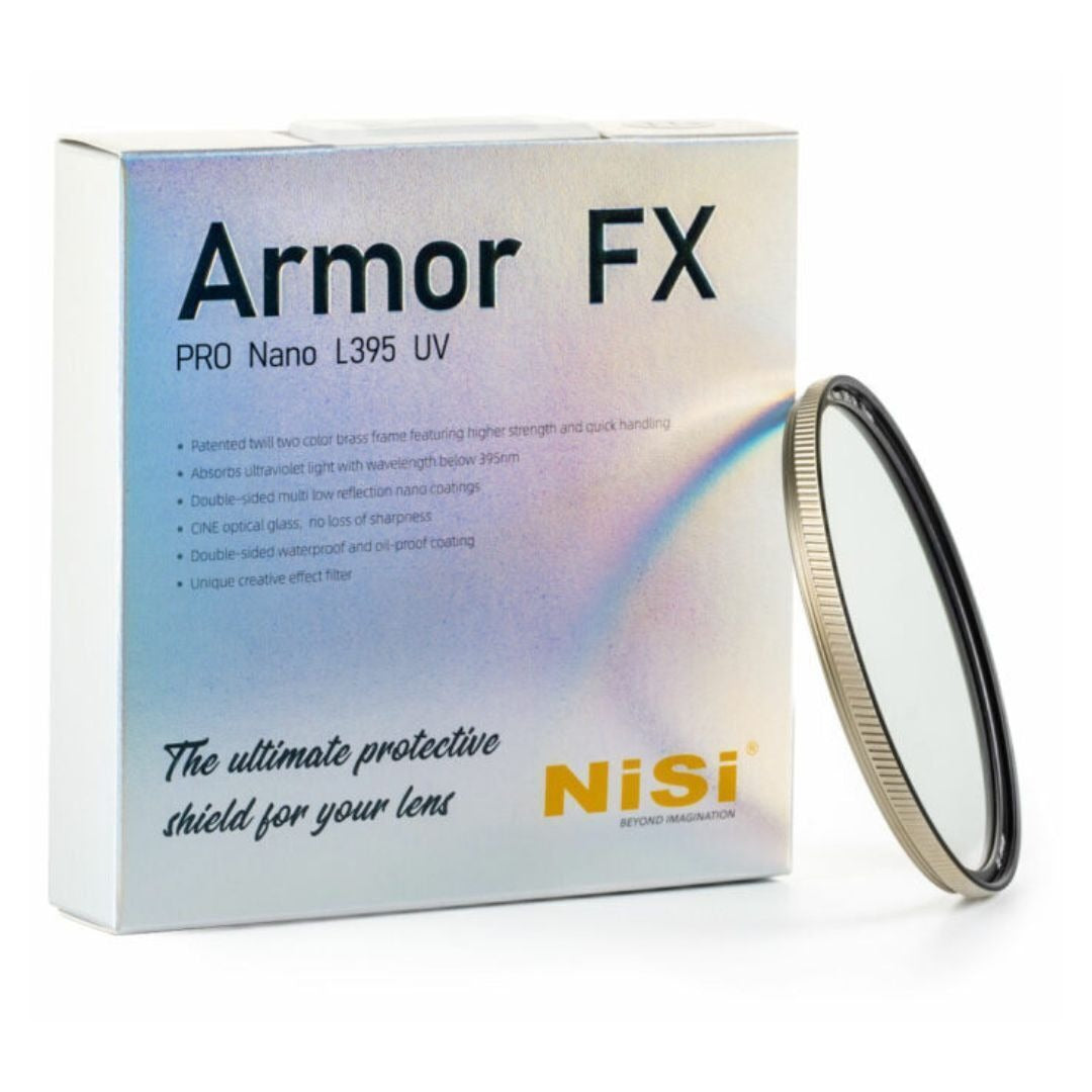NiSi 77mm Armor FX PRO Nano L395 UV Protection Filter with CINE Optical Glass and FX Filter