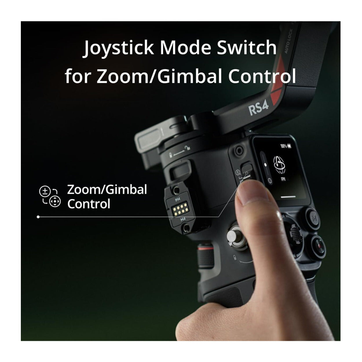 DJI RS 4 Gimbal Stabilizer with Joystick Mode Switch Bundle