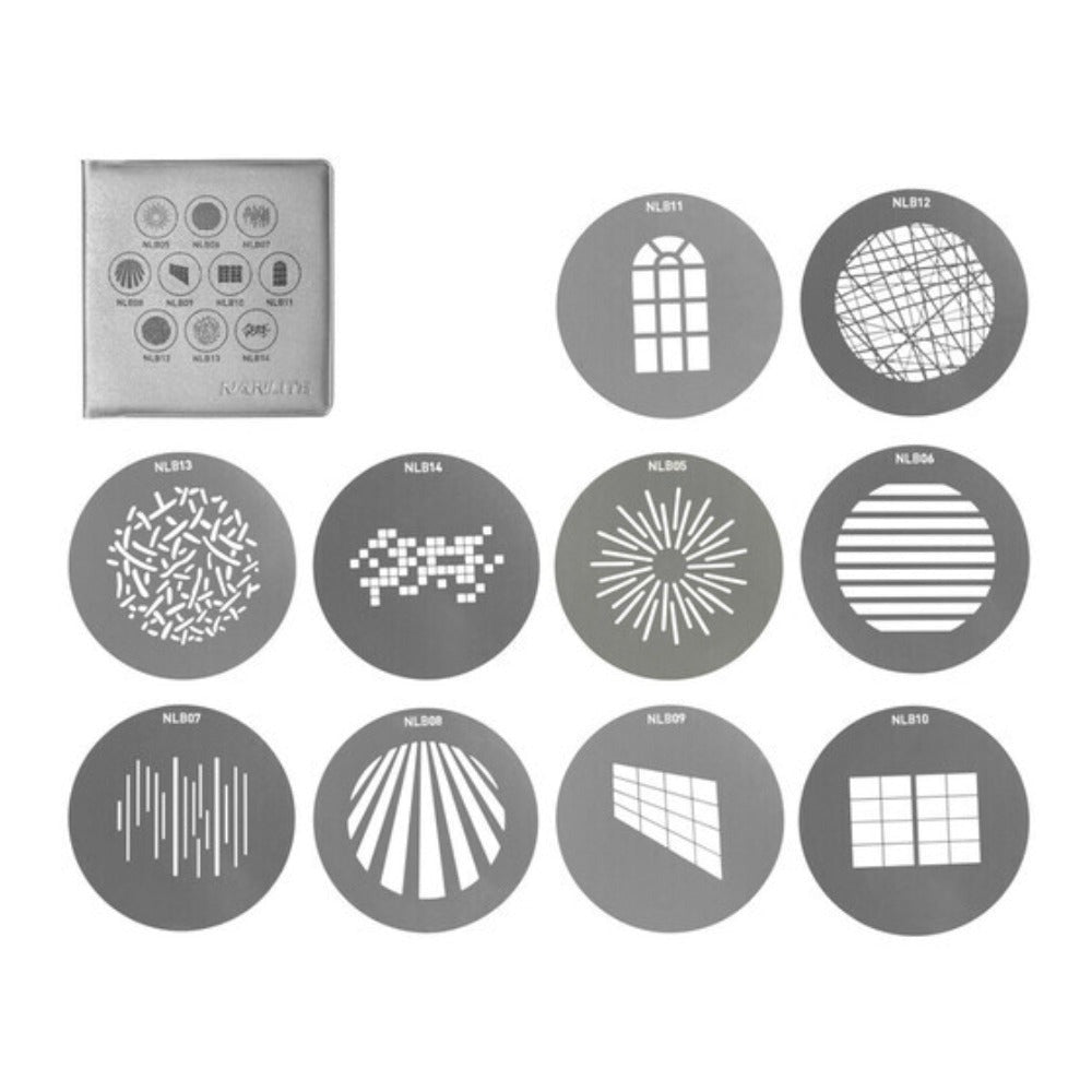 Nanlite BM Bowens Mount Projection Attachment Gobo Set 1 (10-Pack)