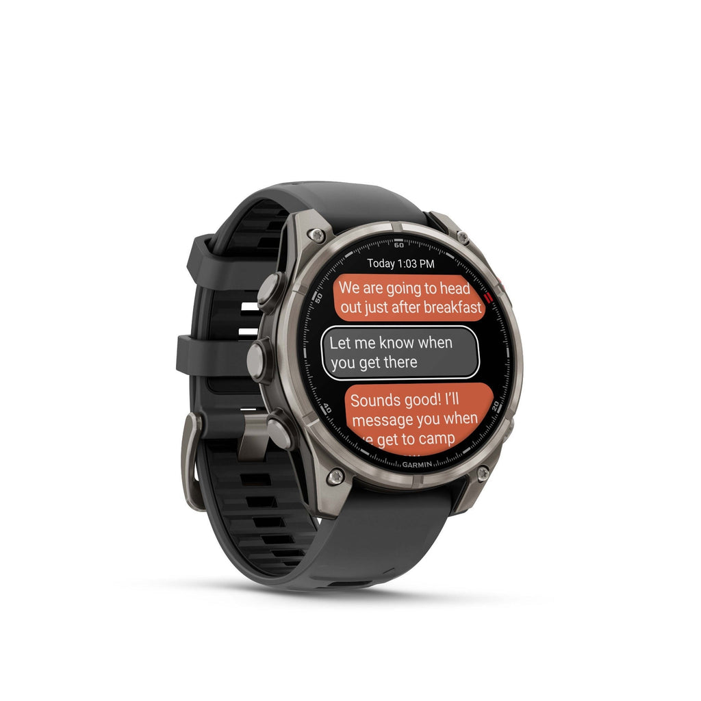 Garmin fenix 8 Pro Sapphire 47mm AMOLED (Titanium/Black) GPS Smartwatch Bundle