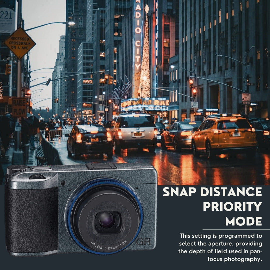 RICOH GR IIIx Urban Edition Digital Camera with Case, 64GB Memory Card, and Spare Battery