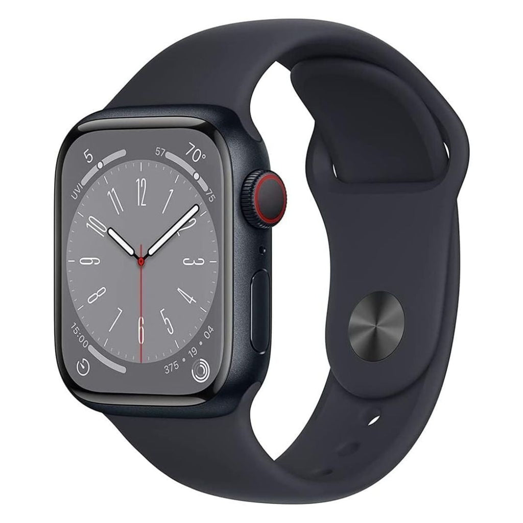 Apple Watch Series 8, 45mm GPS, Aluminum Case with Sport Band (Midnight) (Certified Refurbished)
