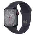 Apple Watch Series 8, 45mm GPS, Aluminum Case with Sport Band (Midnight) (Certified Refurbished)