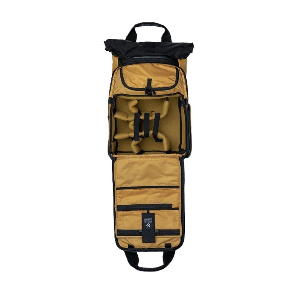 WANDRD PRVKE Lite Camera Backpack - Weather-Resistant with Expandable Rolltop (Dallol Yellow)
