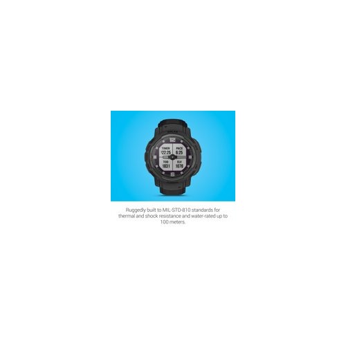 Garmin Instinct® Crossover Solar Tactical Edition Hybrid Smartwatch (Black)