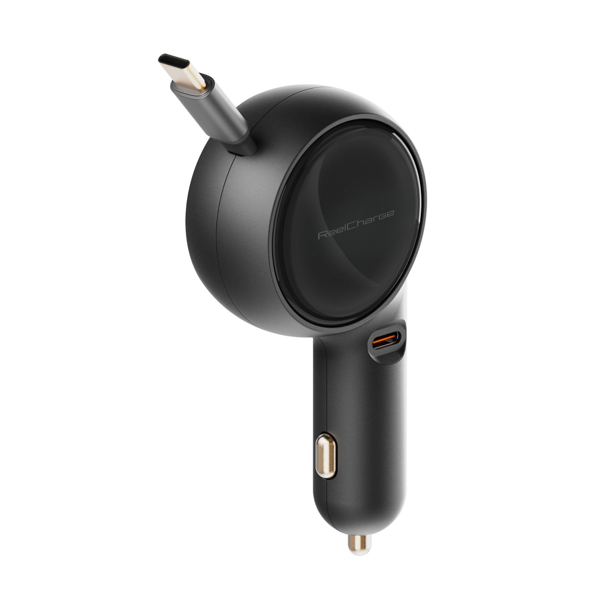 ReelCharge - Veratek 2-in-1 60W Vehicle Power Adapter (Black)