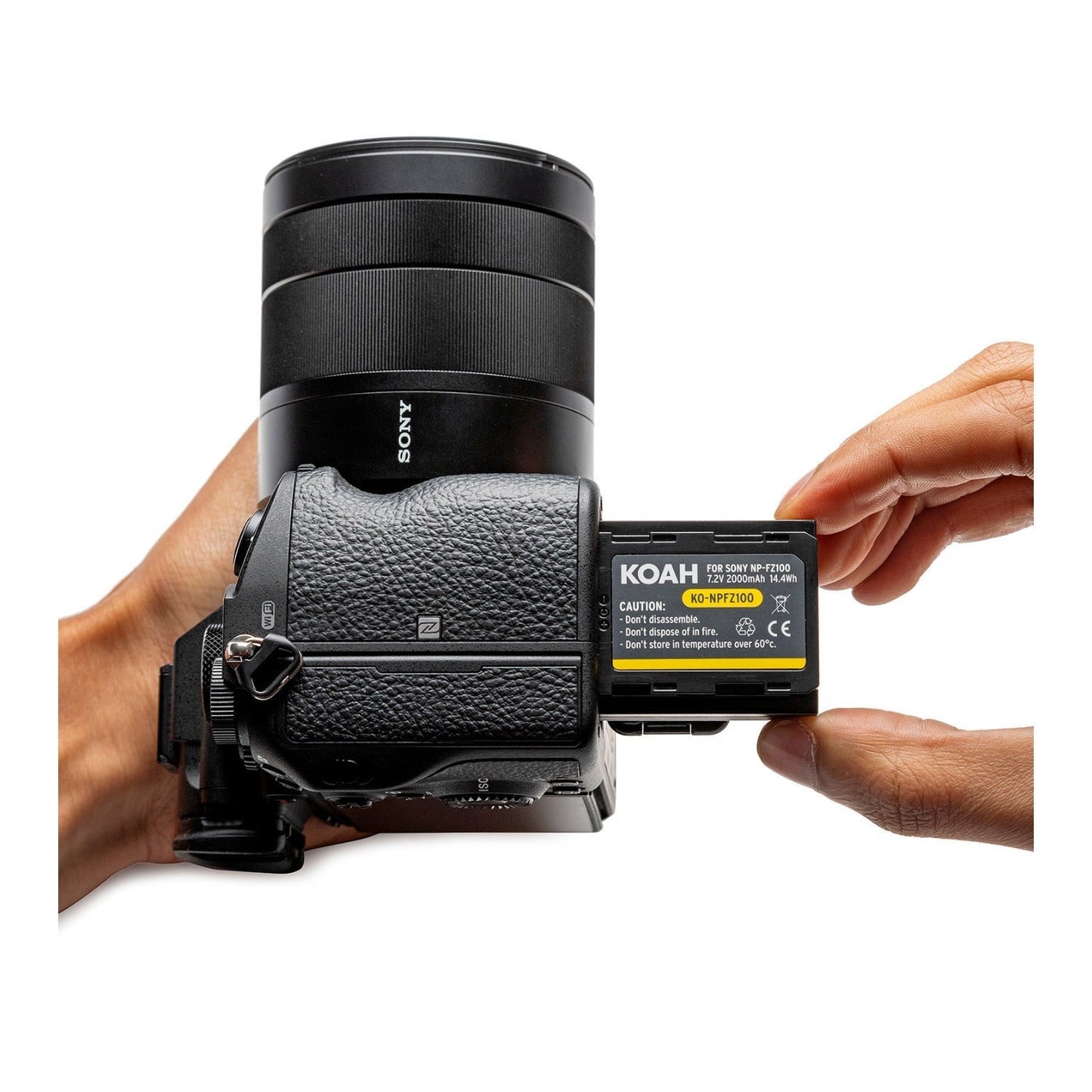 Koah PRO Sony NP-FZ100 Two-Pack Rechargeable 2000mAh Battery and Dual Charger