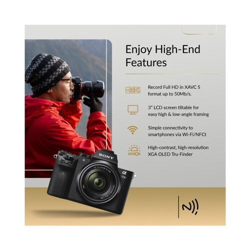 Sony Alpha a7II Mirrorless Digital Camera with 28-70mm Lens and Tripod Bundle
