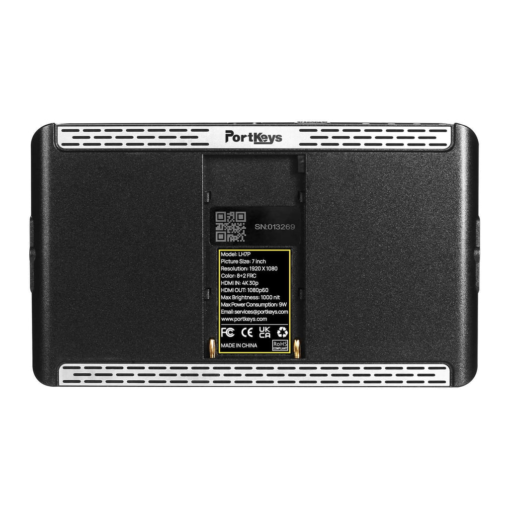 PORTKEYS LH7P 7- Inches High-Bright Touchscreen Monitor with Wireless Control (Black)