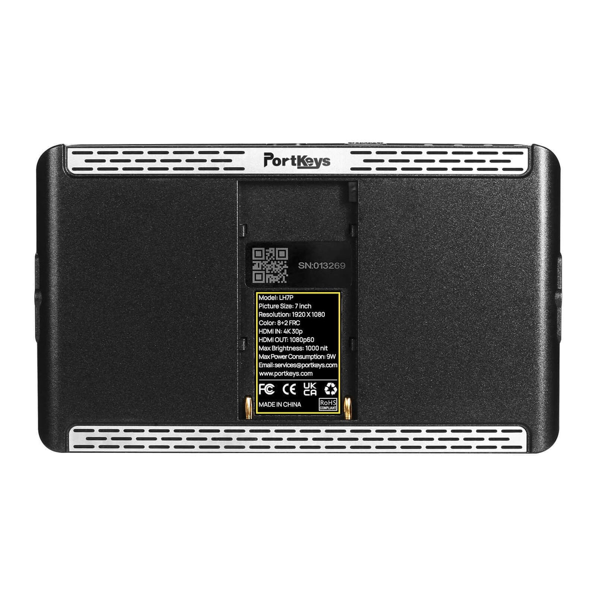 PORTKEYS LH7P 7- Inches High-Bright Touchscreen Monitor with Wireless Control (Black)