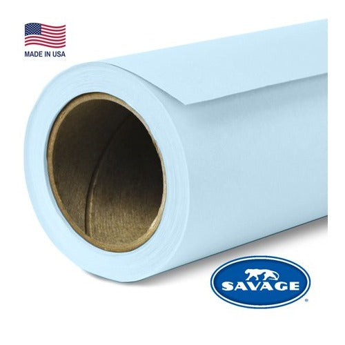 Savage Widetone Seamless Background Paper (#41 Blue Mist, 107-Inch x 36-Feet)